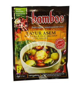BAMBOE, süß saure Vegetarische Suppe mit Tamarinde (Sayur Asem) Würzpaste, 60g
