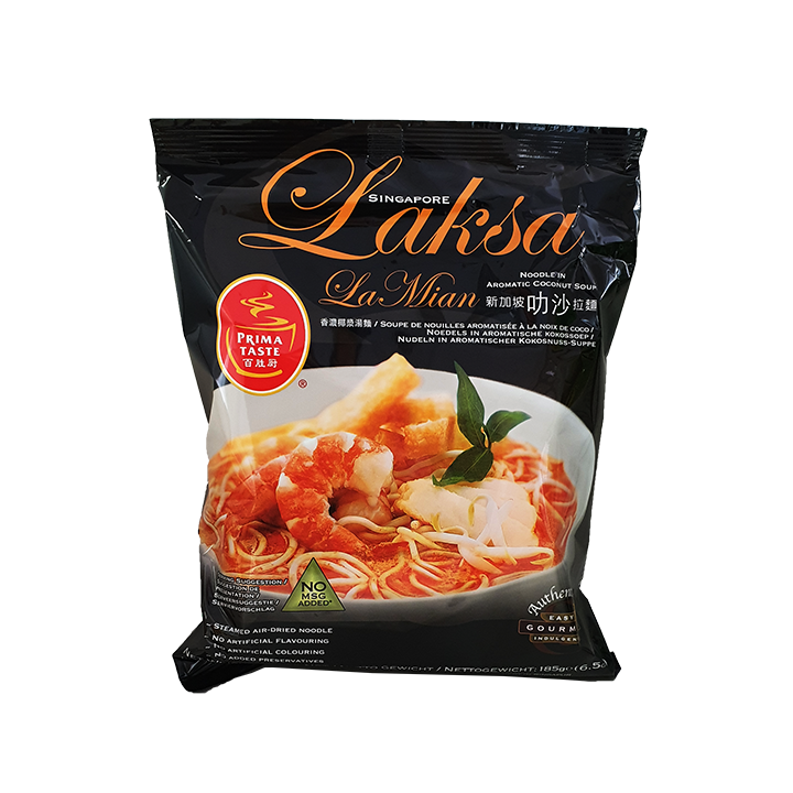 PRIMA TASTE, LAKSA La Mian, Nudeln in Aromatischer Kokosnuss-Suppe, 185g