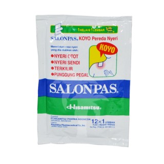 HISAMITSU, Salonpas, 1 sachet isi 12 lembar (42mmx65mm)