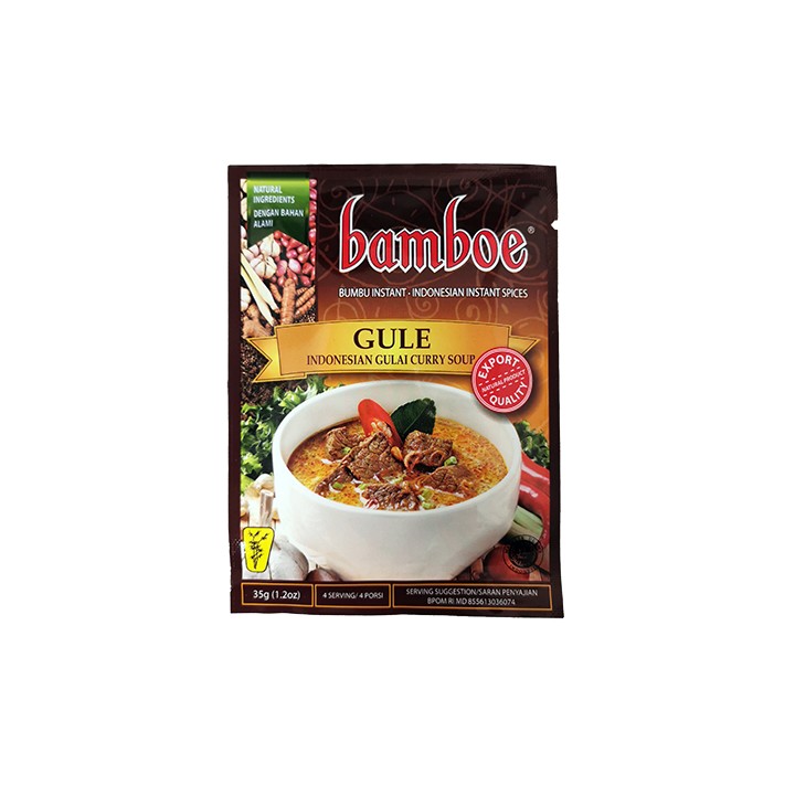 BAMBOE, Indonesische Currysuppe (Gulai) Würzpaste, 35g