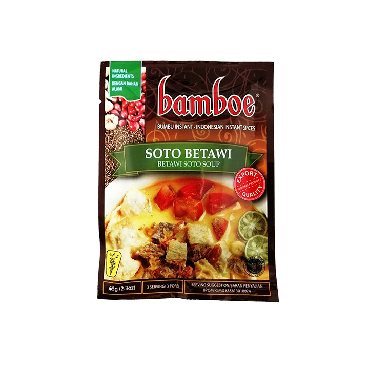 BAMBOE, Rindersuppe (Soto Betawi) Würzpaste, 65g