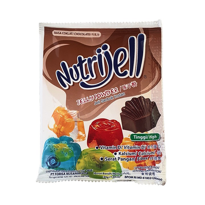 Nutrijell, Jellypulver mit Schokoladen-Geschmack, 15g