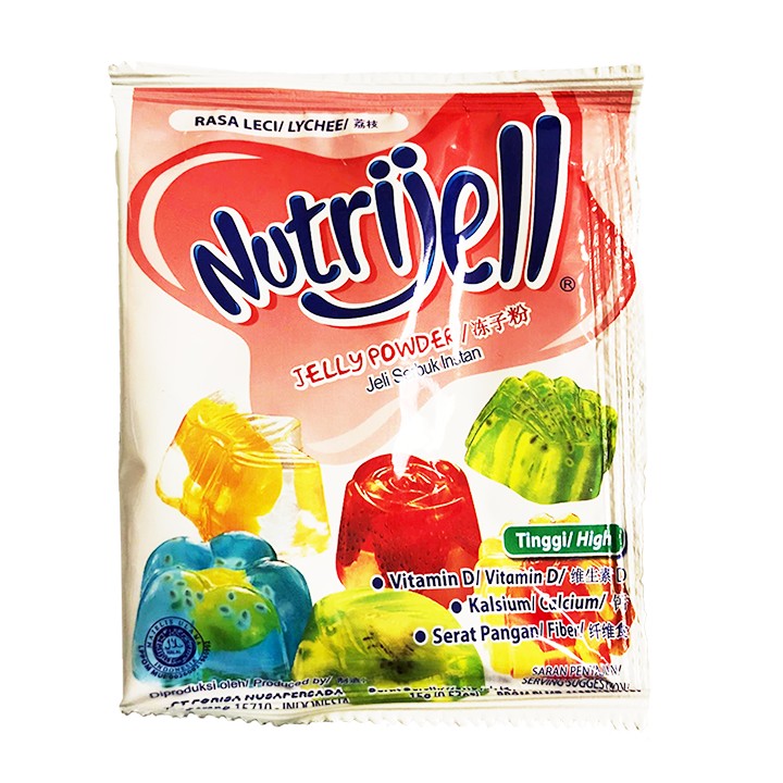 Nutrijell, Jellypulver mit Litschi-Geschmack, 15g