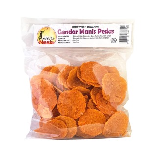 NESIA, Kroepoek Bawang Gendar Manis Pedas, 200g