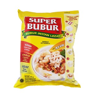 SUPER BUBUR, Bubur Instant Rasa Ayam, 45 g