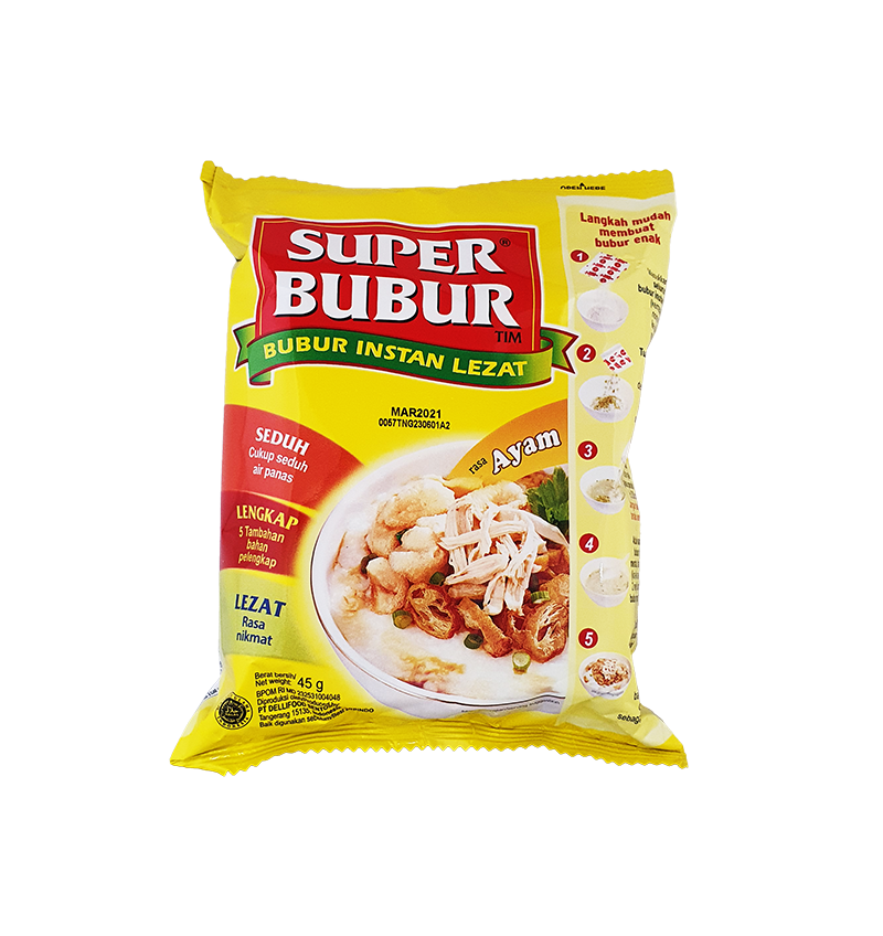 SUPER BUBUR, Bubur Instant Rasa Ayam, 45 g