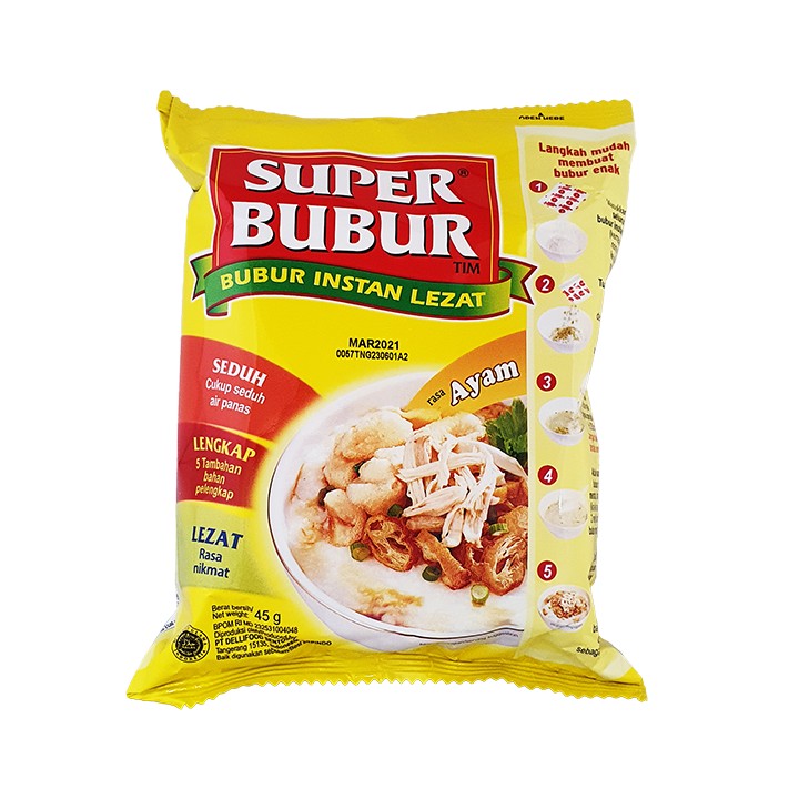 SUPER BUBUR, Instant Porridge Hühnergeschmack, 45 g