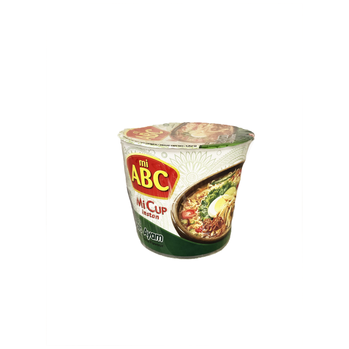 ABC, Instant-Nudeln mit Hähnchensuppegeschmack (Soto) im Becher, 60g