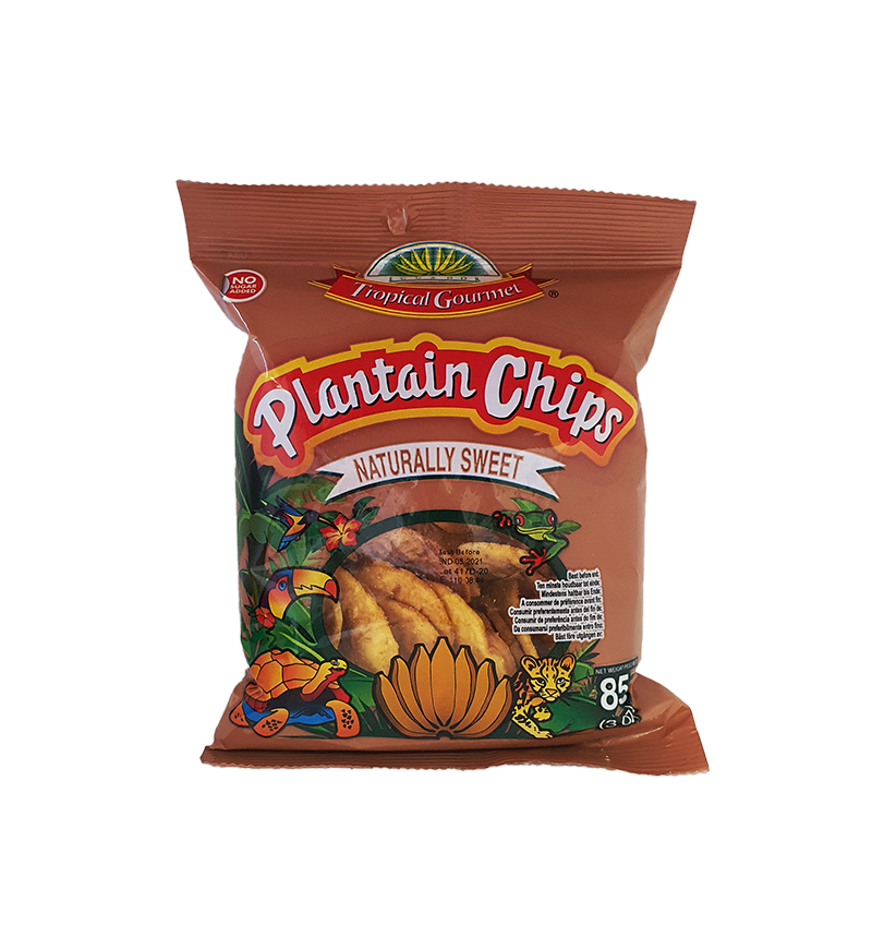 ECUADOR TROPICAL GOURMET, Plantain Chips naturally sweet 85g