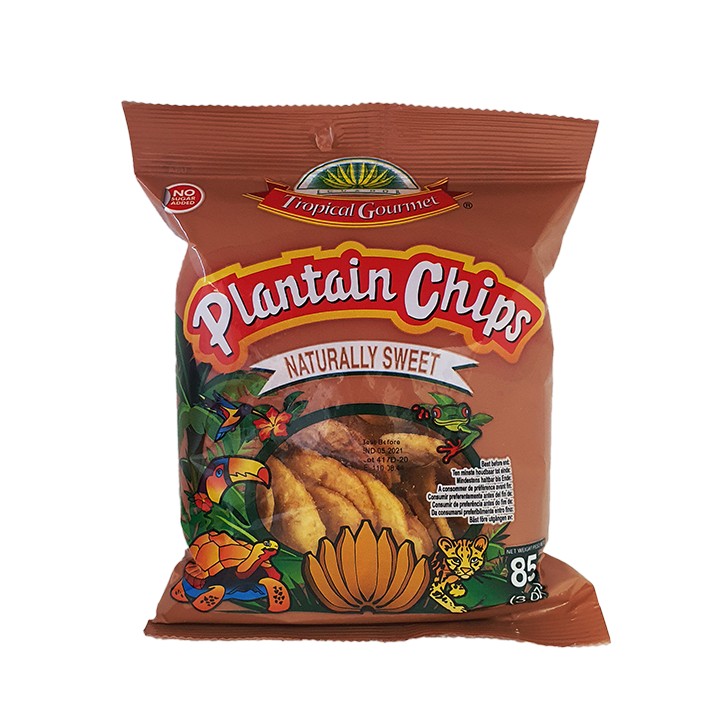ECUADOR TROPICAL GOURMET, Plantain Chips naturally sweet 85g