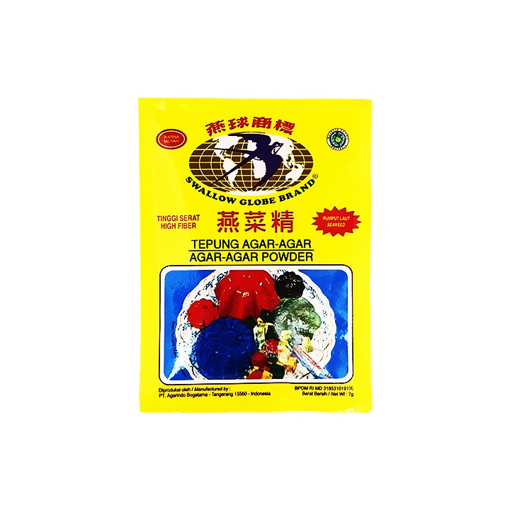 SWALLOW GLOBE, Agar-Agar Pulver Roterfarbe, 7g