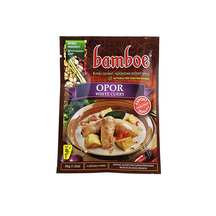 BAMBOE, Weißcurrysuppe (Opor) Würzpaste, 36g