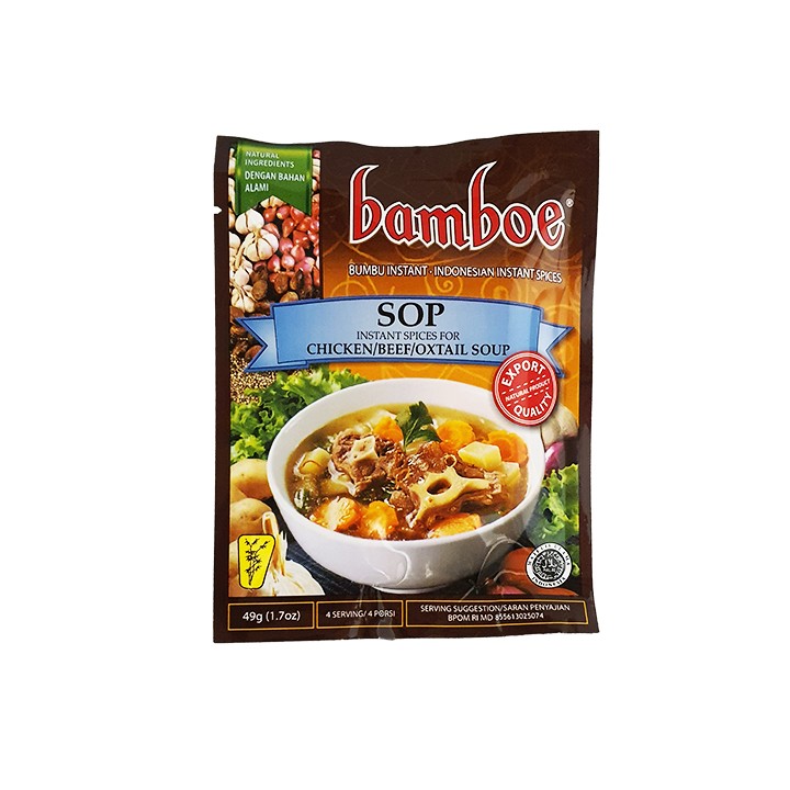 BAMBOE, Rinder/Hähnchen Suppe (SOP) Würzpaste, 49g