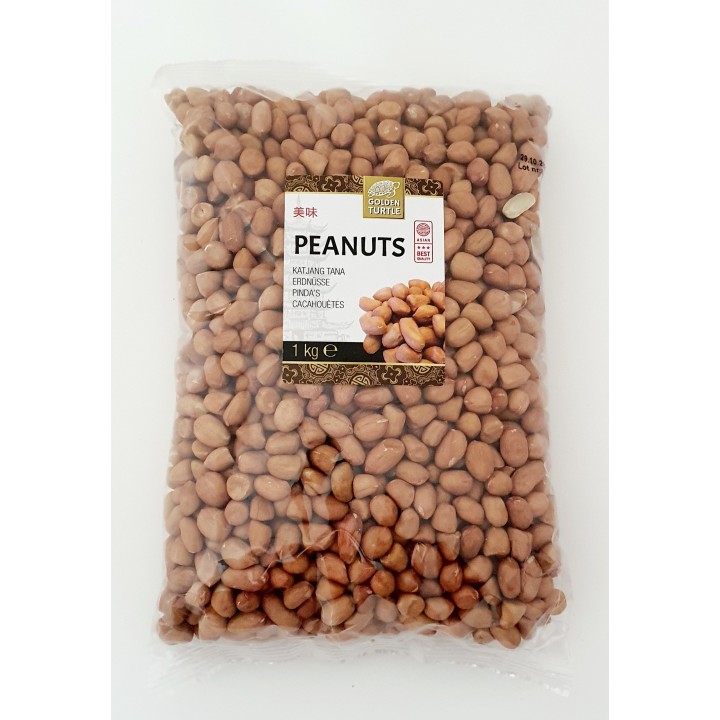 Golden Turtle, Erdnüsse geschält mit Haut, 1kg