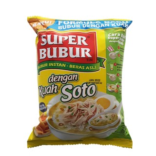 SUPER BUBUR, Bubur Instant Rasa Soto, 46 g