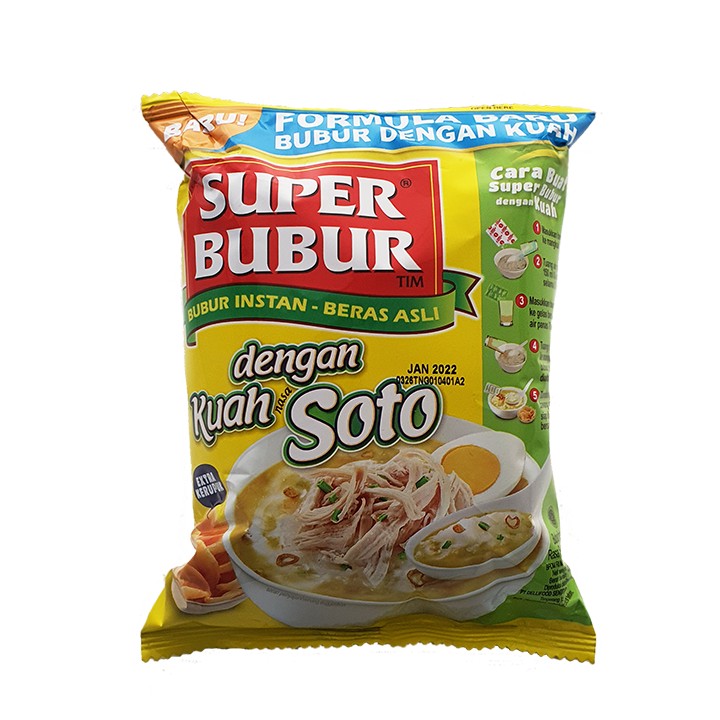 SUPER BUBUR, Instant Porridge Soto Geschmack, 46 g
