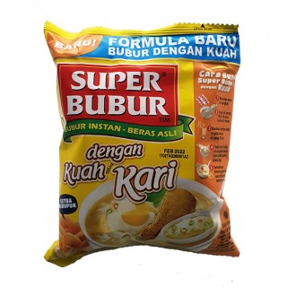SUPER BUBUR, Bubur Instant Rasa Curry , 46 g