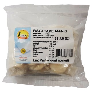 RAPINDO, Ragi Tape Manis (Yeast), 100 g