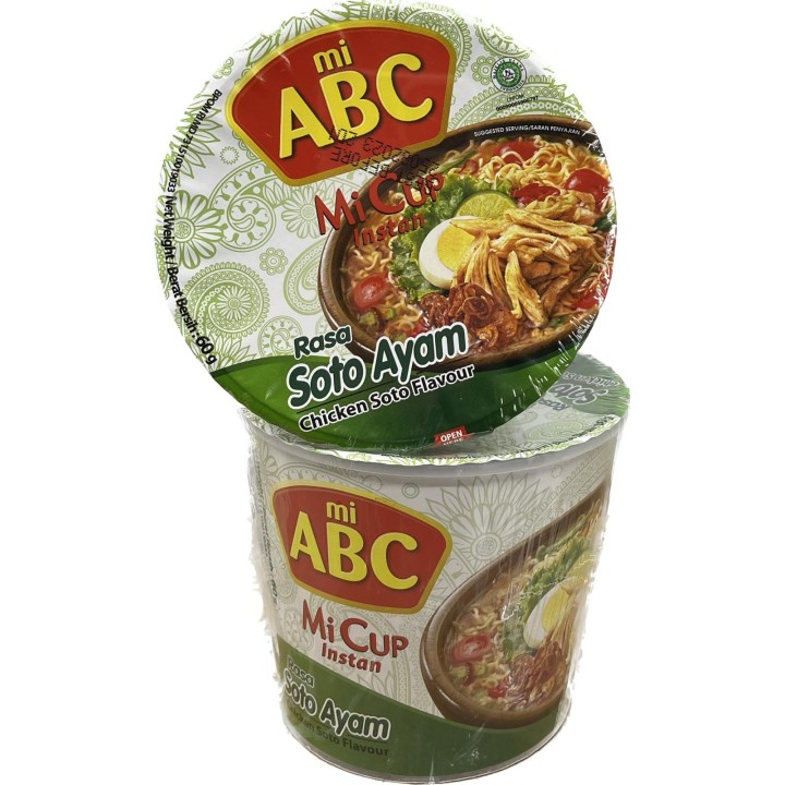 ABC, Instant Noodle Chicken Soup Flavour (Soto), 60 g