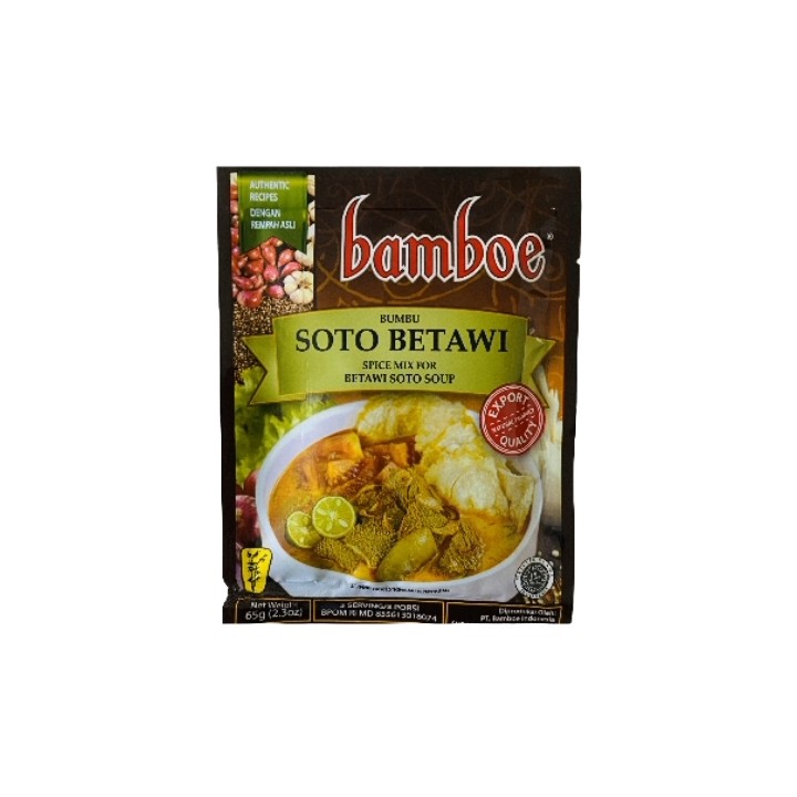 BAMBOE, Beef Soup (Soto Betawi) Paste, 65 g