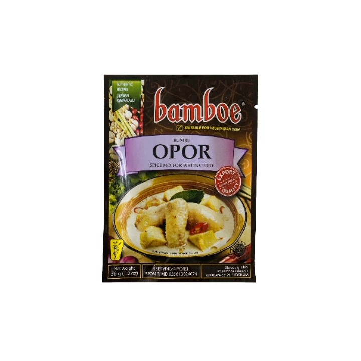 BAMBOE - White Curry Soup (Opor) Paste, 36 g