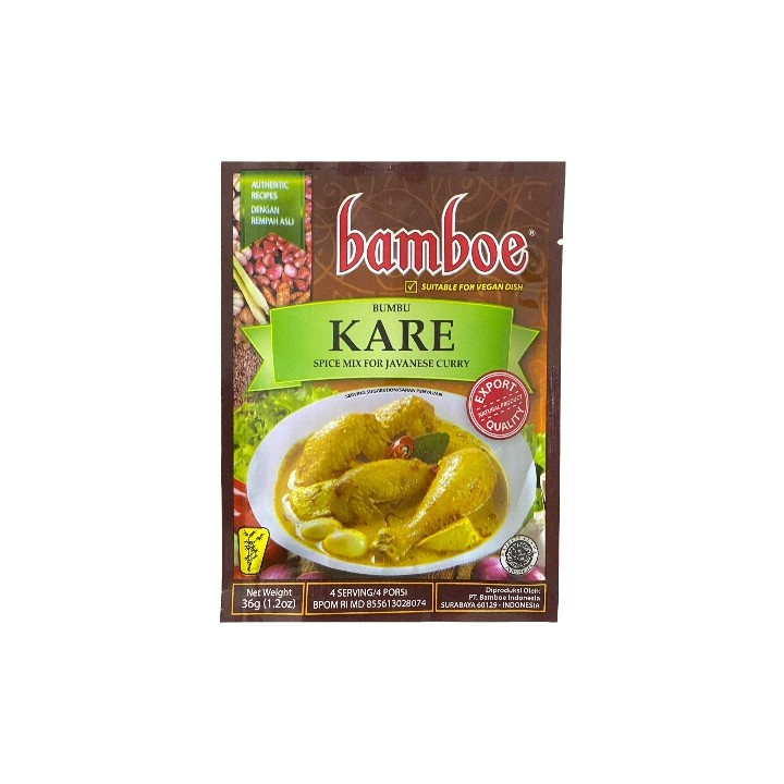 BAMBOE, Javanese Curry Paste, 36 g