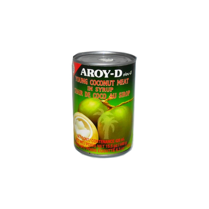 AROY-D, Daging kelapa muda dengan Sirup, 440g