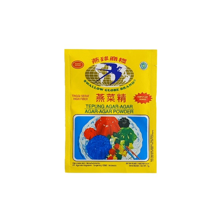 SWALLOW GLOBE, Agar-agar Powder Red, 7 g