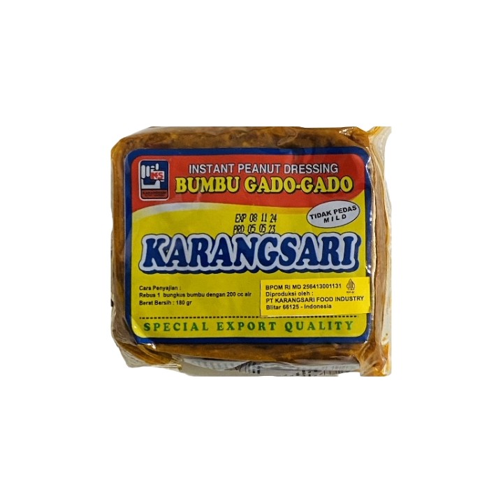 KARANGSARI, Instant Peanut Dressing (mild), 180 g