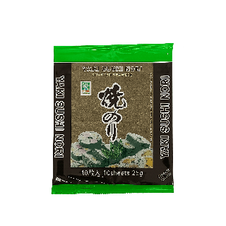 JHFoods, getrocknete Seetang Yaki Nori (Green), 25 g