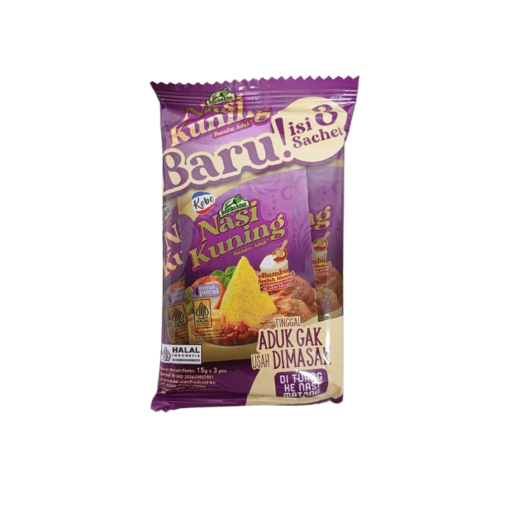 KOBE, Nasi Kuning Seasoning Mix, 15 g