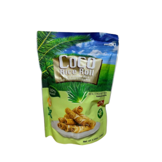 COCO, Knusprige Reisrolle aus Jasminreis und Kokosnuss (Pandan-Geschmack), 100 g