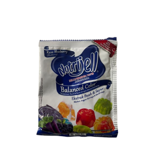 NUTRIJELL, Serbuk Jelly Rasa Blueberry, 15 g