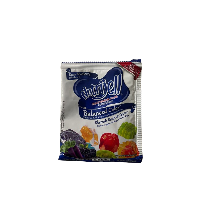 NUTRIJELL, Jellypulver mit Blueberry Geschmack, 15 g