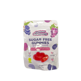 CORNICHE SWEETHEARTS, Zuckerfreie Gummibärchen (Haskap Berry), 50 g