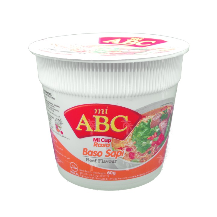 ABC, Instant Noodle Meatballs Flavour, 60 g