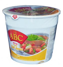 ABC, Instant-Nudeln mit Currygeschmack im Becher, 60g