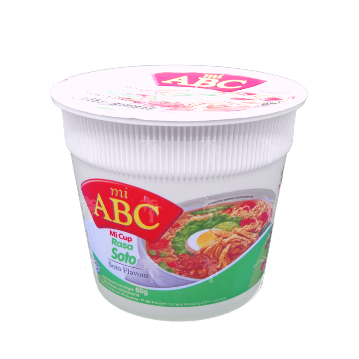 ABC Cup Noodle, Soto Chicken Flavor, 60 g