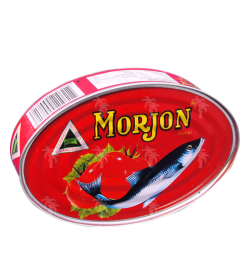 MORJON, Ikan Makrelen kaleng bumbu saus tomat, 215g