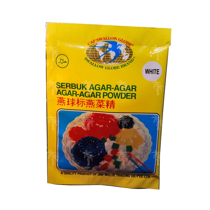 SWALLOW GLOBE, Agar-Agar Pulver Ohne Farbe, 7g